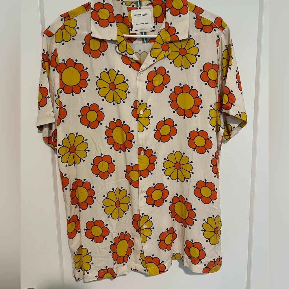 Flower button down